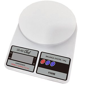 Balança Digital de Cozinha Sf-400 Até 10kg Branca - 1 Un