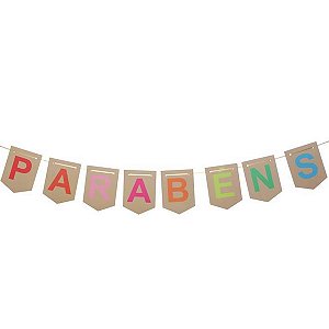 Faixa Parabéns Colorida HA498 - 1 Un