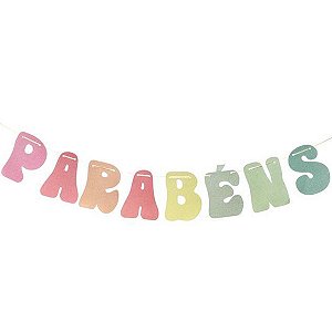 Faixa Parabéns Colorida HA496 - 1 Un