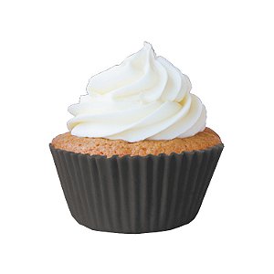 Forminha Para Bolinho Mini Cupcake Liso nº 2 Preto - 45 Un