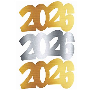 Aplique Artesanal Cartonado Réveillon 2026 GG - 5 Un