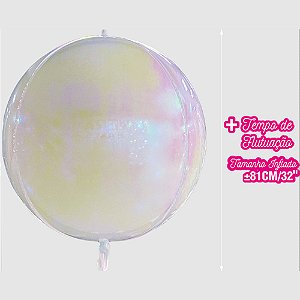 Balão Metalizado Furta Cor Branco Perola 46" - 1 Un