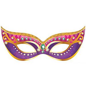 Painel Gigante Carnaval Máscara para Decoração de Salão 82cm