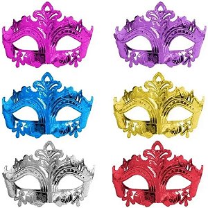 Máscara Carnaval Veneza Cores Sortidas - 1 Un