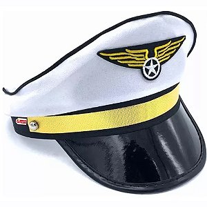Quepe Aviador Branco - Para Festas