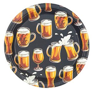 Prato de Papel 18cm Chop - 10 Un