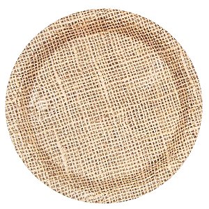 Prato de Papel 18cm Juta - 10 Un