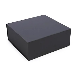 Caixa Rígida Dobrável Quadrada com Ímã Preto P 20x20x10cm - 5 Un