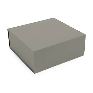 Caixa Rígida Dobrável Quadrada com Ímã Gris P 20x20x10cm - 5 Un