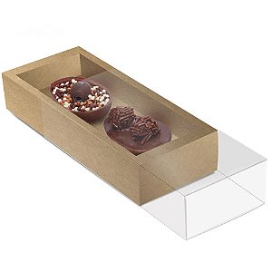 Caixa Luva Moldura Para 2 Meio Ovo 50g Kraft - 10 Un