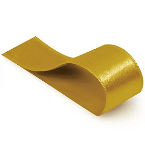 Fita Decorativa Cetim Liso 15mmx10m Ouro - 1 Un