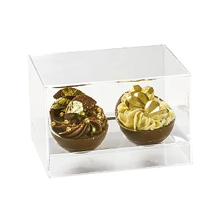 Caixa Acrílico Para 2 Meio Ovo Ellegance 100g - 12 Un