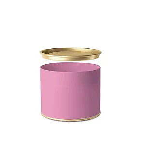 Lata Para Doces Liso Rosa 10x7cm - 24 Un