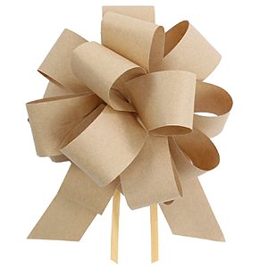 Laço Pronto Flor Kraft 18mm - 100 Un