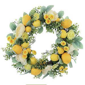 Guirlanda Limão Amarelo/Verde/Branco 55cm Limoncello - 1 Un