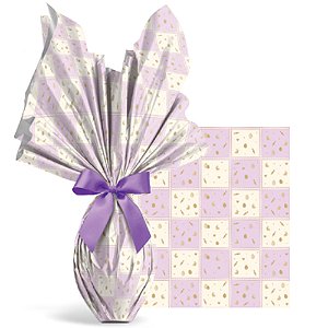 Folha Poli Pascoa Perolado Quinn Lilas 69x89cm - 25 Un