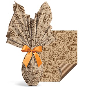 Folha Poli Papel Kraft Cacau 69x89cm - 10 Un