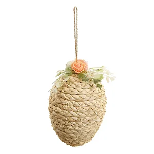 Ovos Decorativos Para Pendurar Marrom Pão de Mel 25x21x14cm - 1 Un