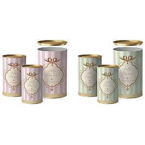 Lata Para Ovo Rígida 500g Páscoa Quinn Composê 12,5x22cm - 12 Un