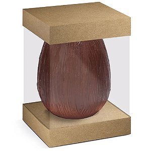 Caixa Vertical Para Um Ovo 500g Kraft - 10 Un