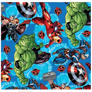 Folha Poli Licenciado 69x89cm Vingadores em Ação - 25 Un