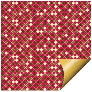 Folha Poli Páscoa Dupla Face Crystal Vermelho 69x89cm - 25 Un