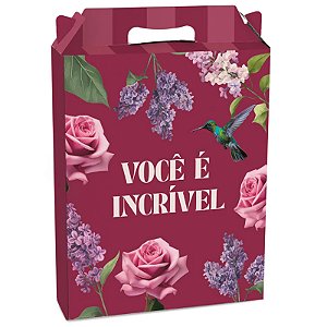 Kit Caixa Maleta Retangular Vertical Brigitte M 18x7,5x21cm - 10 Un