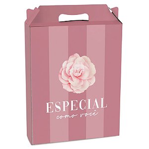 Kit Caixa Maleta Retangular Vertical Camélia P 15x6x18cm - 10 Un