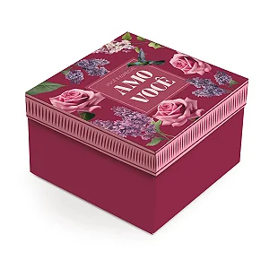Kit Caixa Quadrada Brigitte P 20x20x10cm - 10 Un