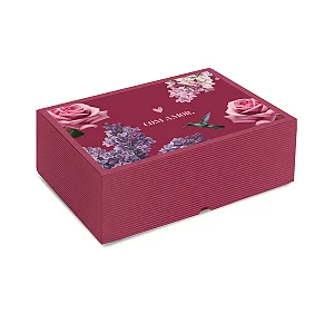 Kit Caixa Retangular Realce Brigitte G 30x20x11,5cm - 10 Un