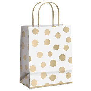 Kit Sacola de Papel Big Ball GG 39x32x16cm Branco - 10 Un