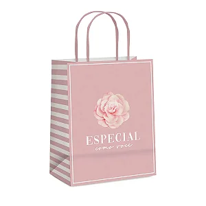 Kit Sacola de Papel Camélia G 32x26,5x13cm - 10 Un