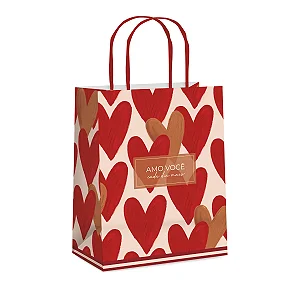 Kit Sacola de Papel Season Love G 32x26,5x13cm - 10 Un