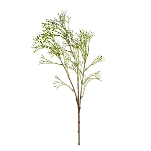Flores Decorativas Permanentes - Wallflower X36 72cm Branco - 6 Hastes