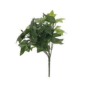 Galhos Decorativos Permanentes - Galho Curto com Folhas Verde 32,5cm - 6 Galhos