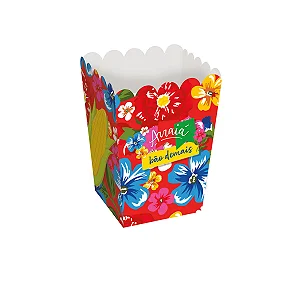 Caixa Para Pipoca Arraiá Bão Demais PP 5,5x5,5x9cm - 10 Un