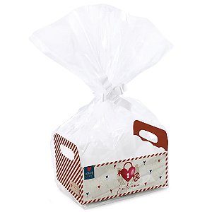 Kit Caixote de Cartão Amor Real M 22x15x8cm - 10 Un