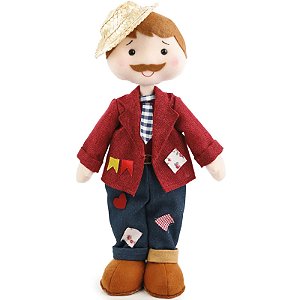 Boneco Para Festa Junina - Noivo Caipirinha Bento 40cm - 1 Un