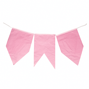 Bandeirinhas Junina de Papel Seda Rosa Bandeirola 10 Metros - 1 Un