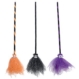 Acessórios Para Fantasia - Vassourinha Tule Sortida 96cm - 1 Un