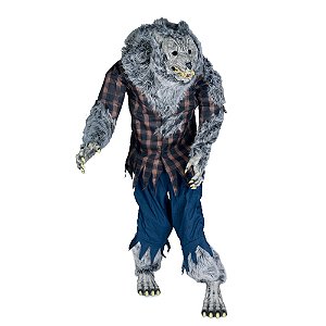 Boneco Lobisomen Boris Com Som, Luz e Movimento 2,10 Metros - 1 Un