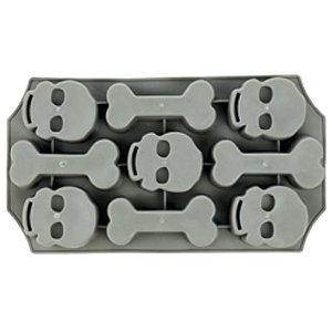 Forma de Silicone Para Gelo Caveiras 20x12cm - 1 Un