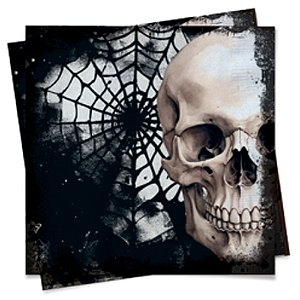 Guardanapos de Papel Crânio Welcome Halloween 24,5x24,5cm - 20 Un