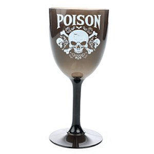 Taça Caveira Poison Fumê 19cm - 1 Un