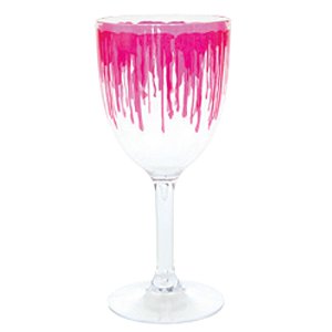 Taça com Sangue Transparente 19cm - 1 Un