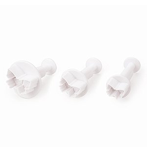 Cortador e Marcador Ejetor Plástico Borboleta - Jogo com 3 Un - Cromus Allonsy