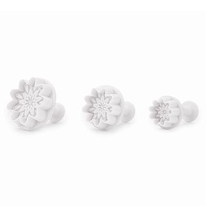 Cortador e Marcador Ejetor Plástico Girassol - Jogo com 3 Un - Cromus Allonsy