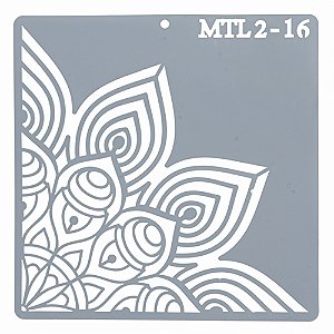 Estencil Para Bolo 1/4 Mandala-St15-16 15x15cm - 1 Un - Cromus Allonsy
