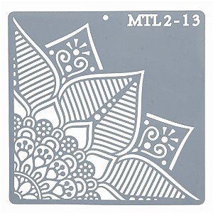 Estencil Para Bolo 1/4 Mandala-St15-3 15x15cm - 1 Un - Cromus Allonsy