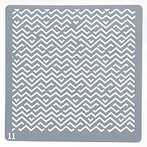 Estencil Para Bolo e Biscoito Orna-St15-11 15x15cm - 1 Un - Cromus Allonsy